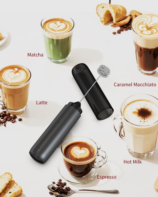 Thumbnail 5 de CIRCLE JOY Electric Milk Frother — Rechargeable Handheld 🥛