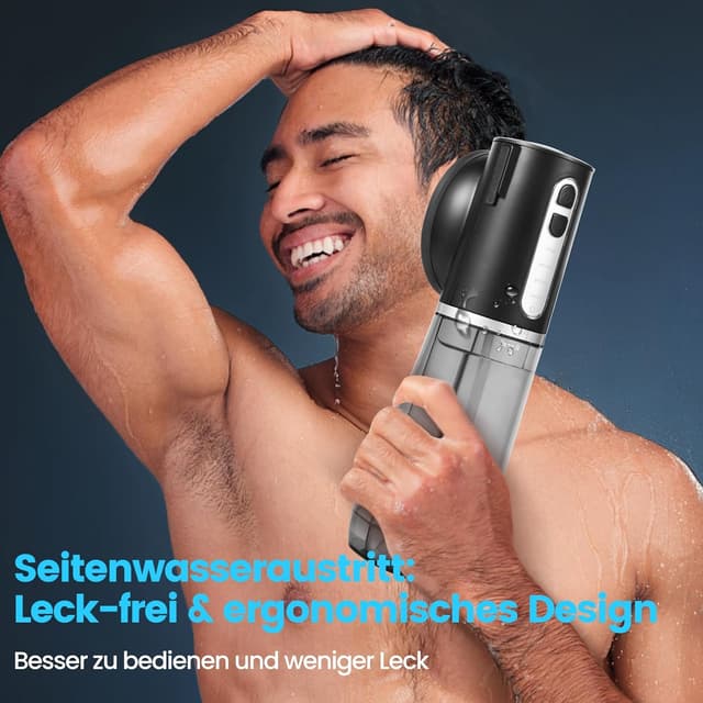 Detalle 1 de Scian Elektrischer Ohrenreiniger mit integriertem Doppeltank, 4 Druckstufen und 6 Ohr-Tipps (IPX7) – Ohrenschmalz Entferner