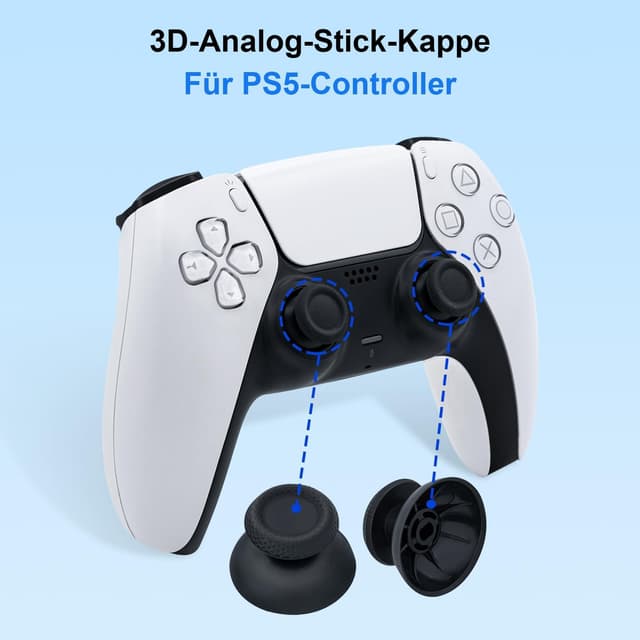 Detalle de Wigearss Analog-Stick Ersatz & Reparatur-Set für PS5 DualSense Controller