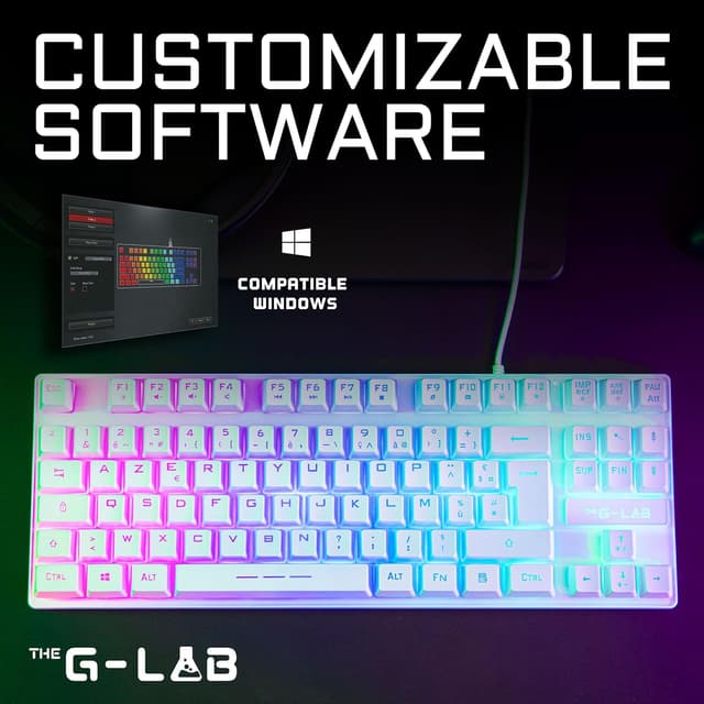 Detalle de The G-Lab Keyz Caesium TKL RGB 8…
