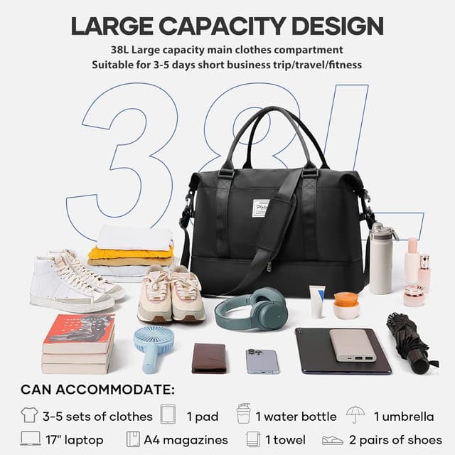 Detalle 2 de SEAFEW Reisetasche Handgepäck 30 L