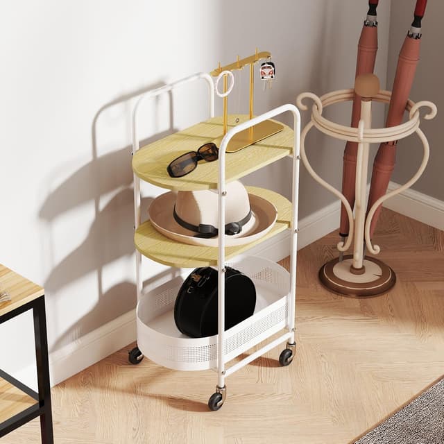 Thumbnail 5 de HOMCOM Carrito Auxiliar 49,5x32,5x82,5 cm