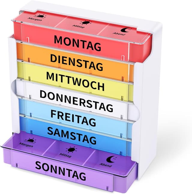 Imagen de Opret 7‑Tage Pillenbox 3 Fächer en OfertitasTOP