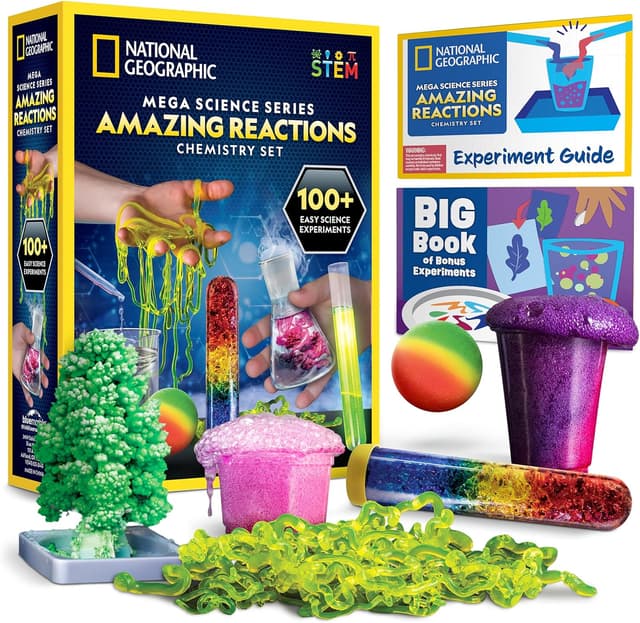 Detalle de National Geographic Chemistry Set 100+ science kit 🧪