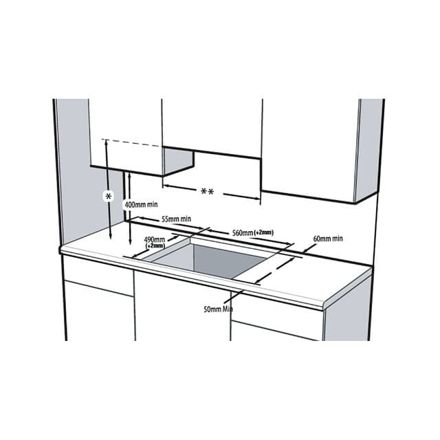 Detalle 2 de Beko HIC63402T placa vitrocerámica 3 zonas