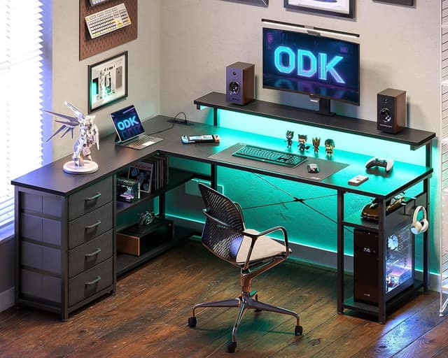 Detalle 2 de ODK Escritorio con Cajones 155×110cm