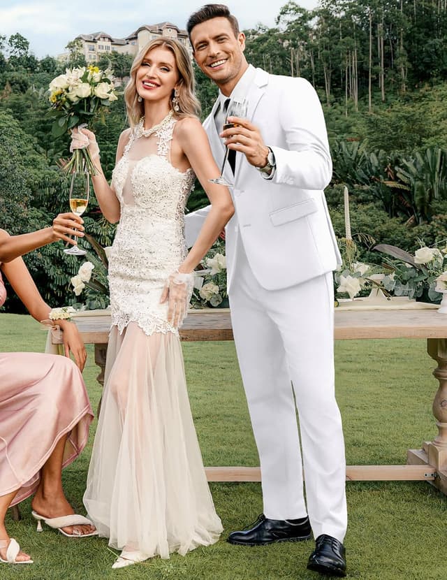 Thumbnail 4 de COOFANDY 2 Piece Classic Fit Suit