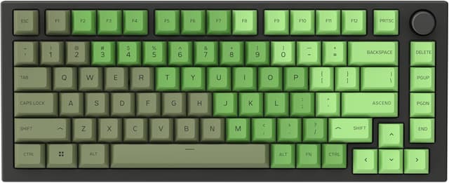 Detalle de Glorious GPBT Dye-Sublimated Keycaps (Olive) Thick PBT 114-Key Set for MX-style switches