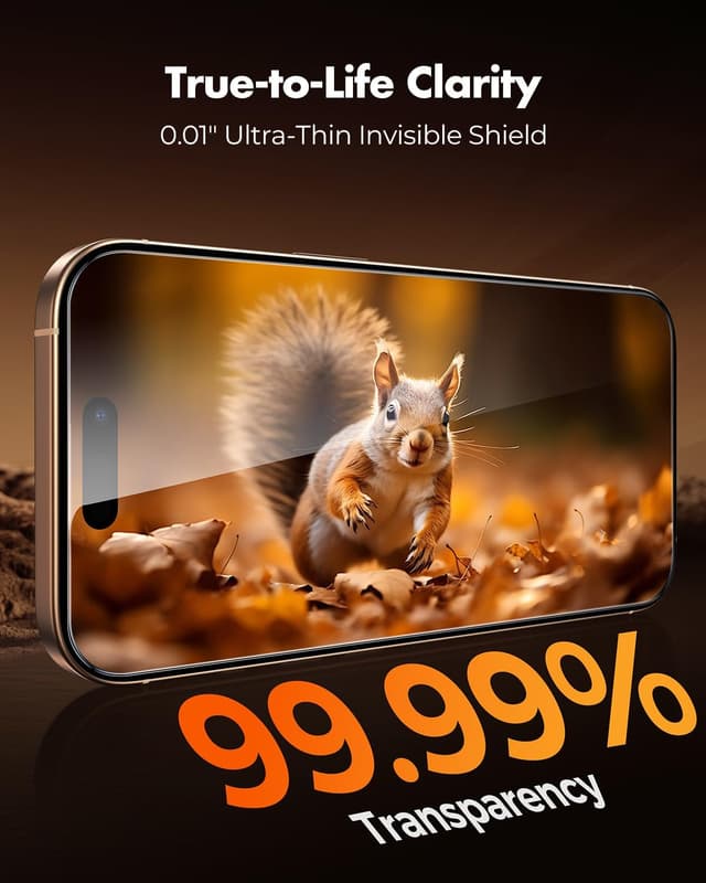 Thumbnail 6 de UNBREAKcable 2+2 Pack Tempered Glass Screen Protector & Lens Protector for iPhone 16 Pro Max