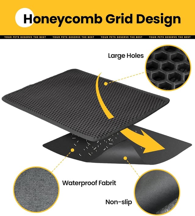 Thumbnail 4 de Conlun Cat Litter Mat JUMBO 76x55 cm