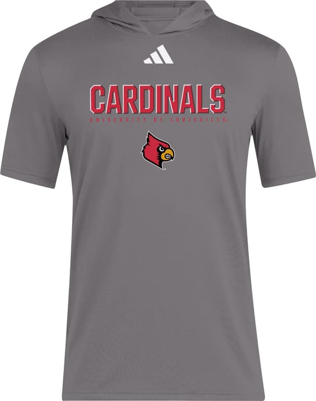 Detalle de adidas men’s NCAA 25/26 Designed for Training short sleeve hoodie