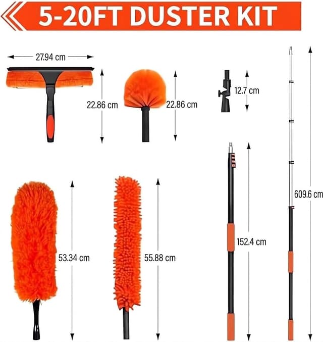 Detalle 2 de Teleskop-Fensterreinigungsset 6 m Professionelles Set