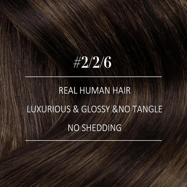 Detalle de YoungSee Echthaar Tressen Braun – Weft Extensions in Dunkelbraun zum Einnähen, 50 cm, 100 g