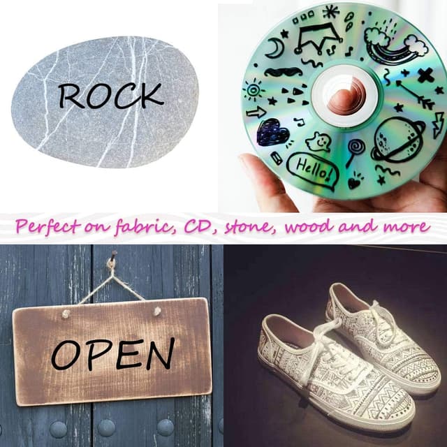 Thumbnail 5 de Shuttle Art 24 Black Permanent Markers pack 🖊