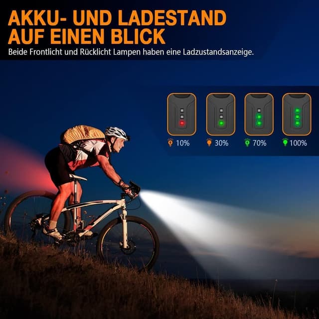 Thumbnail 4 de Deilin Fahrradlicht Set 70 Lux