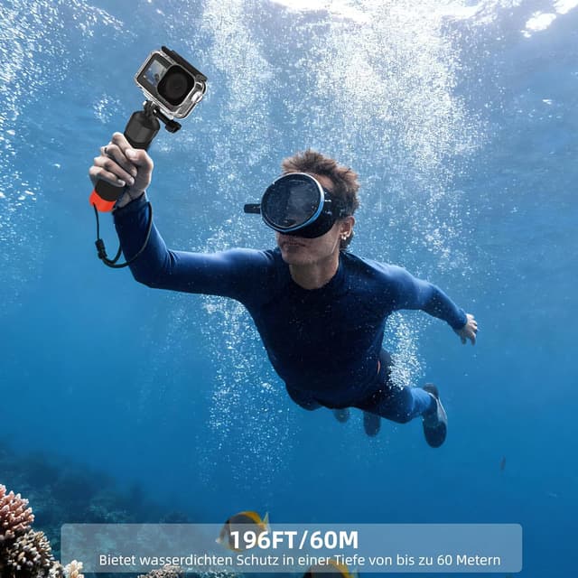 Detalle de Osmo Action Tauch-Zubehör-Set mit schwimmendem Handgriff und wasserdichtem Gehäuse (für DJI Osmo Action 5 Pro/4/3)