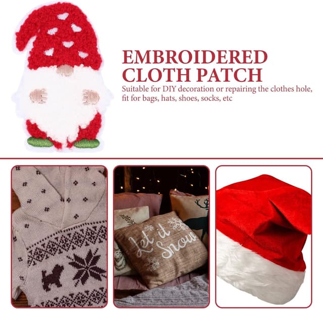 Thumbnail 6 de MILISTEN Weihnachtsmann Aufnäher 12er-Pack 🎨