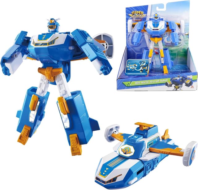 Imagen de Super Wings Mini World Aircraft robot 18 cm en OfertitasTOP