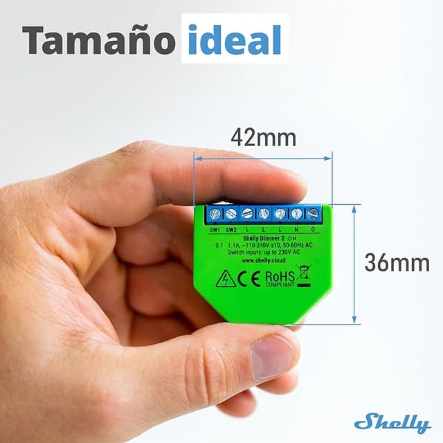 Thumbnail 2 de Shelly Dimmer 2 atenuador WLAN con medición de consumo 🎛