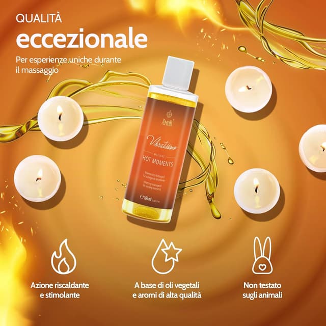 Thumbnail 3 de Vibratissimo Hot Moments olio da massaggio 100 ml