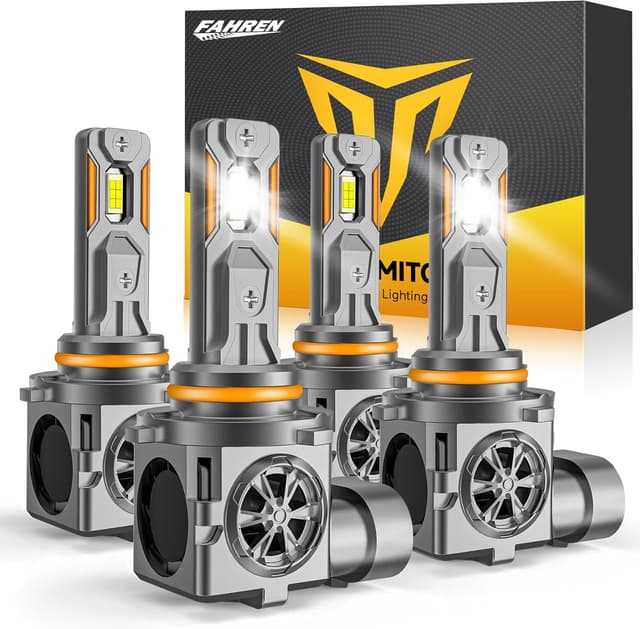 Detalle de Termitor 9005/9006 LED Bulb Combo (6500K, 120,000LM) with Cooling Fan – 1:1 Mini Halogen Fit