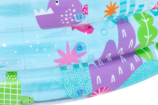 Detalle de Bestway pataugeoire gonflable pour enfants Trois Anneaux Deep Dive (183 x 183 x 33 cm) multicolore