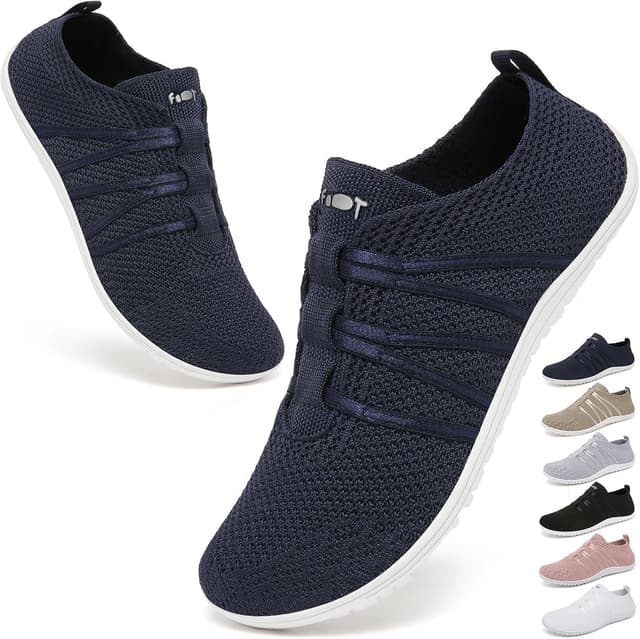 Detalle de Wizshoe Barfußschuhe für Damen & Herren – atmungsaktive Slip-On Sneaker mit Zero-Drop Sohle