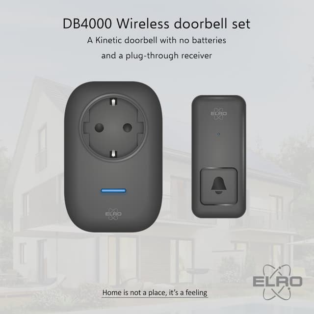 Thumbnail 1 de ELRO DB4000 Campanelli cinetici senza fili