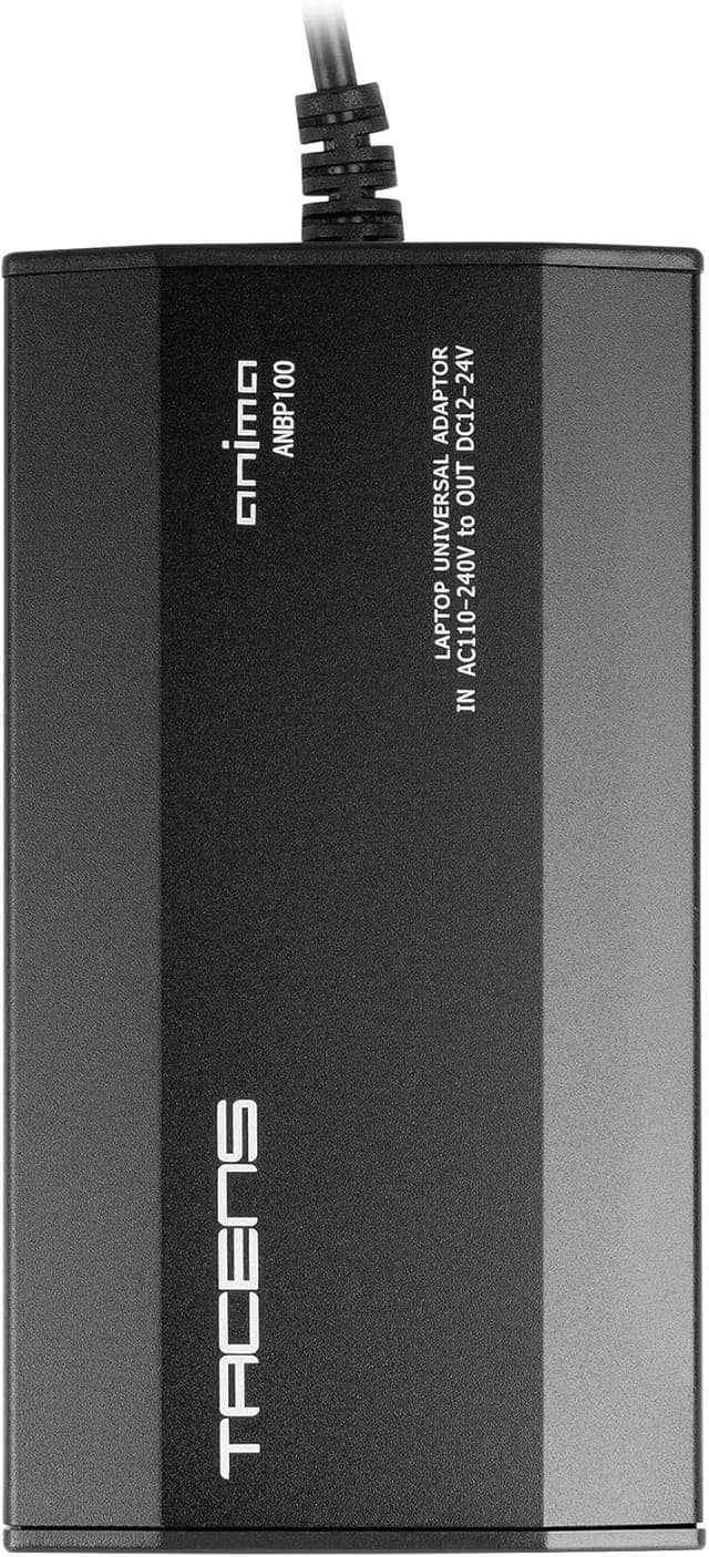 Detalle de Tacens Anima ANBP100 caricatore universale compatto per laptop da 100W con 10 adattatori e USB