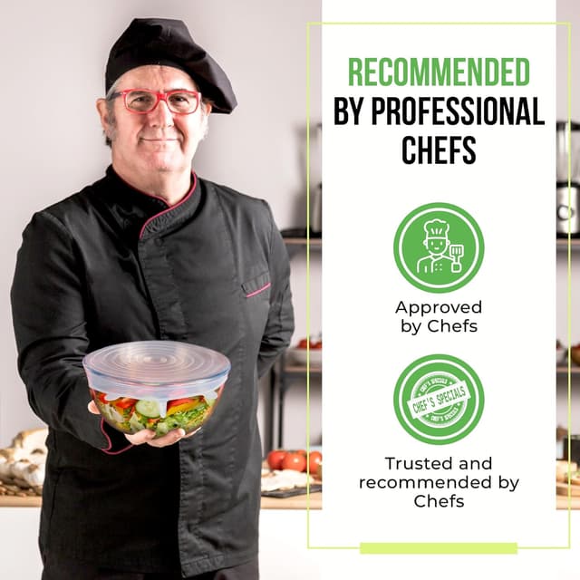 Detalle 2 de Reusable Silicone Stretch Lids 7-Pack ๐ฝ