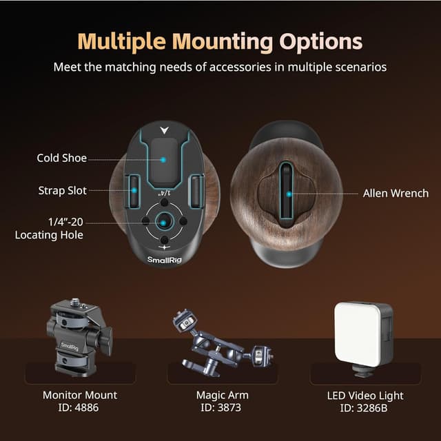 Thumbnail 4 de SMALLRIG Mango lateral Wooden 15 kg