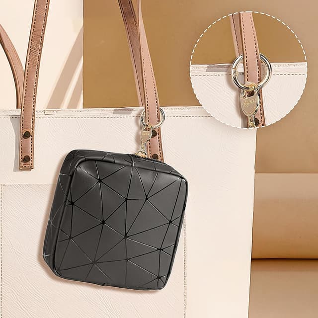 Thumbnail 3 de 2 Stück Klein Kosmetiktasche PU Leder