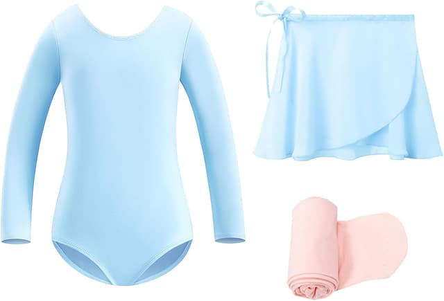 Thumbnail 6 de Stelle Ballet Leotards for Girls Toddler Dance Dress Outfit Combo (Leotard, Skirt & Tights)