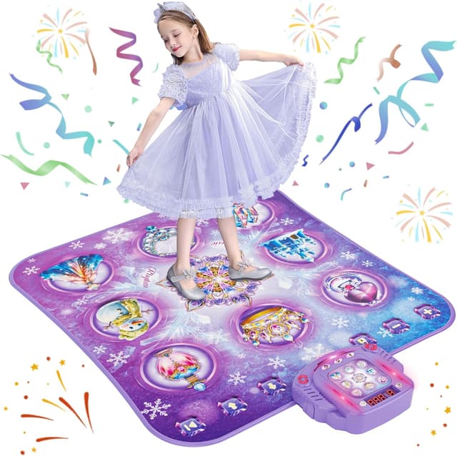 Thumbnail 6 de Surelect 8-Button Frozen Electronic Dance Mat (Bluetooth Music Game) for Girls Ages 3–12