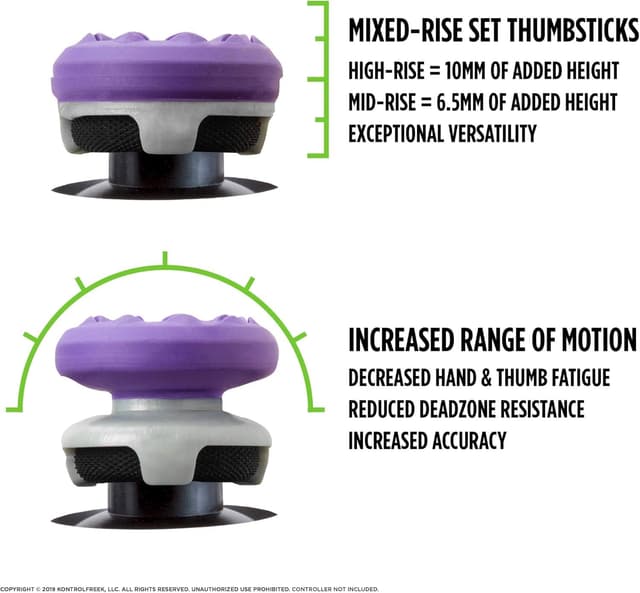 Detalle de KontrolFreek FPS Freek Galaxy Purple 10 mm