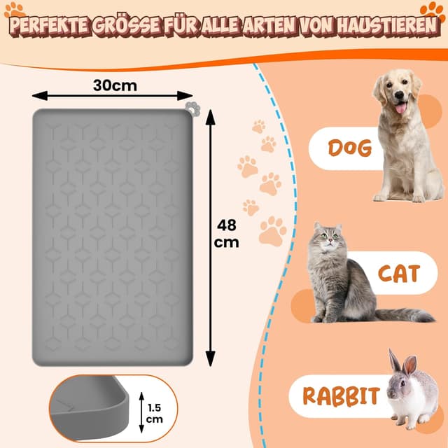 Thumbnail 1 de Futtermatte für Hunde und Katzen 48×30 cm 🐾