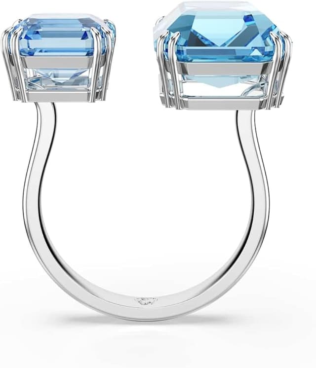 Thumbnail 3 de Swarovski Anillo Millenia Abierto Azul 💍 Talla Octogonal
