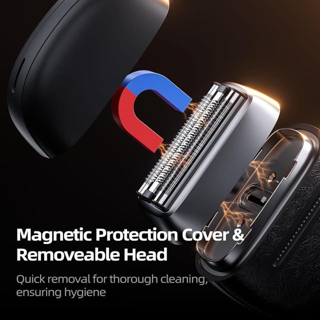 Thumbnail 3 de Mini Mens Electric Razor 90 Min Runtime — Foil Shaver 🪒