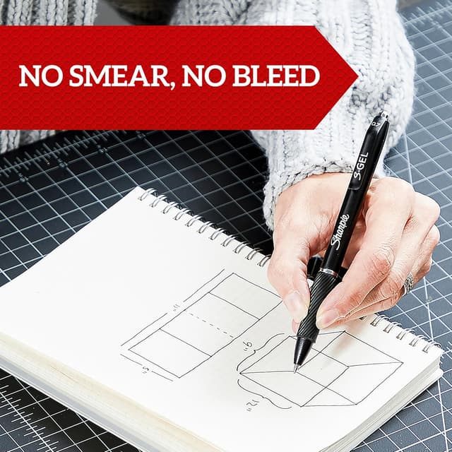 Detalle 2 de Sharpie S-Gel Medium 0.7mm gel pens 12-pack 🖊