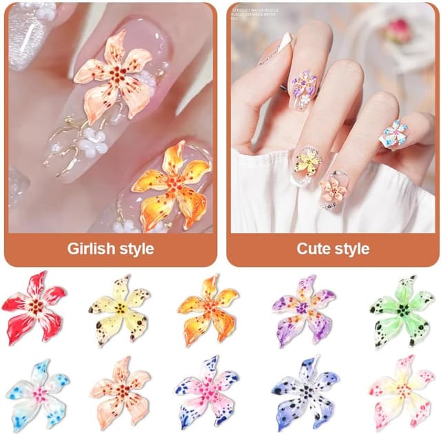 Thumbnail 4 de Vicloon Ciondoli Misti per Unghie 60 pezzi