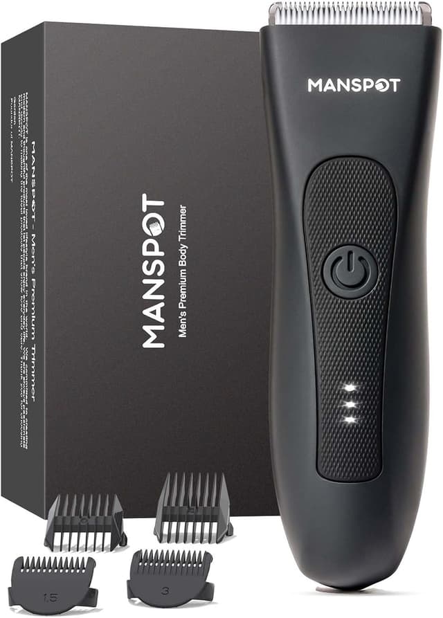 Detalle de MANSPOT Body Trimmer Men 20 uses — body groomer 🪒