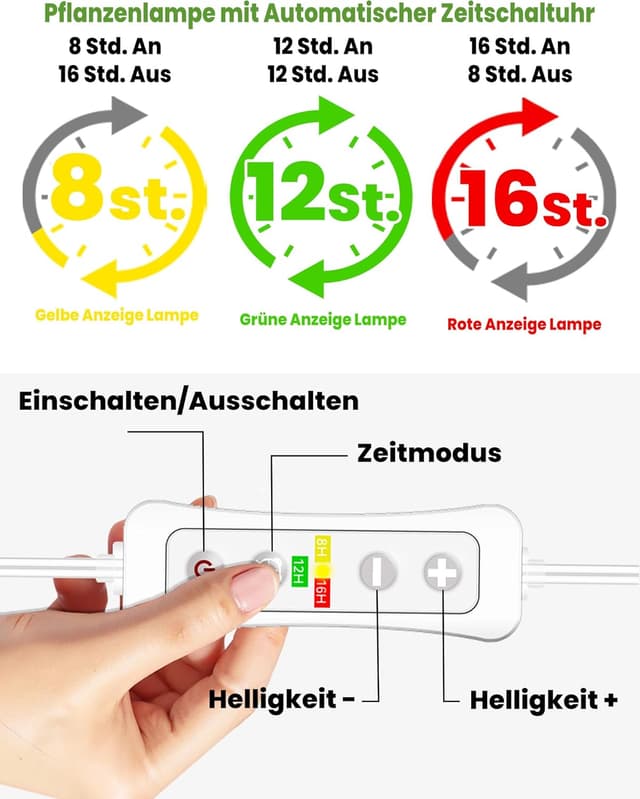 Detalle 2 de beautiebeam Wachstumslampe LED Full Spectrum 155cm