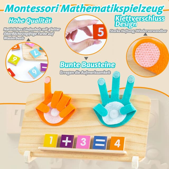 Thumbnail 4 de DQMOON Montessori Lernspielzeug Zahlen ab 4