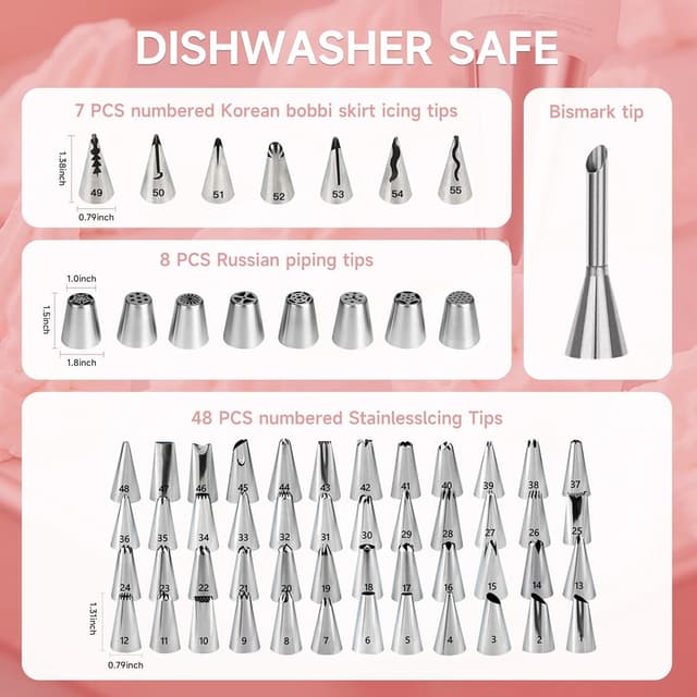 Detalle 2 de Cake Decorating Kit 137pcs set for beginners ๐