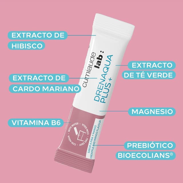 Thumbnail 6 de Cumlaude Lab Drenaqua Plus+ 14 sticks, drenaje y retención de líquidos 💊