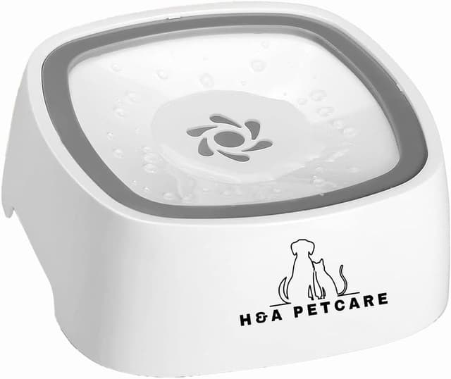 Detalle de H&A PETCARE Non Spill Dogs Water Bowl (1.5L) – Travel splash-proof bowl for dogs and cats, grey