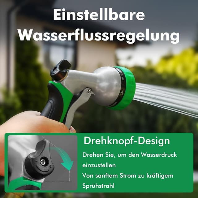 Thumbnail 3 de RESTMO Gartenbrause Metall Hochdruck 7 Funktionen