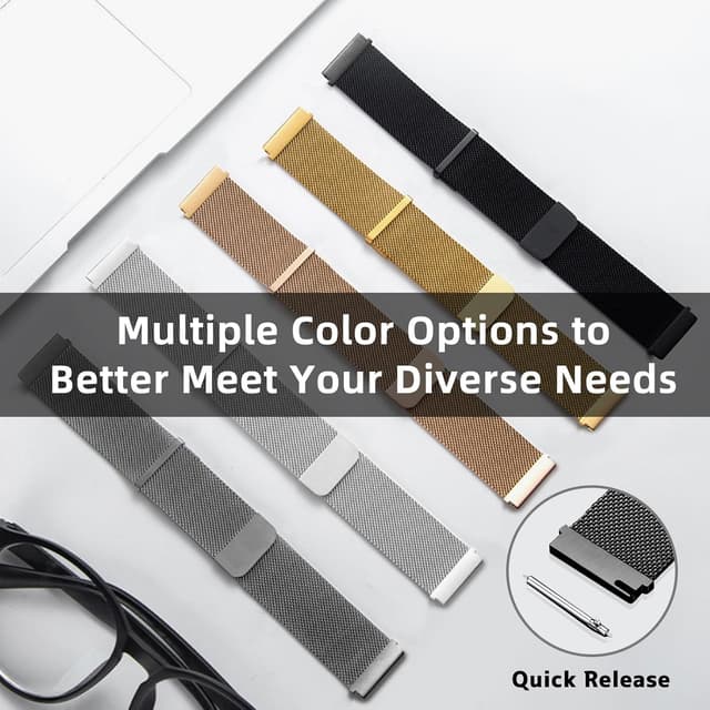 Detalle 1 de PinnWaa bracelet montre métal 22 mm