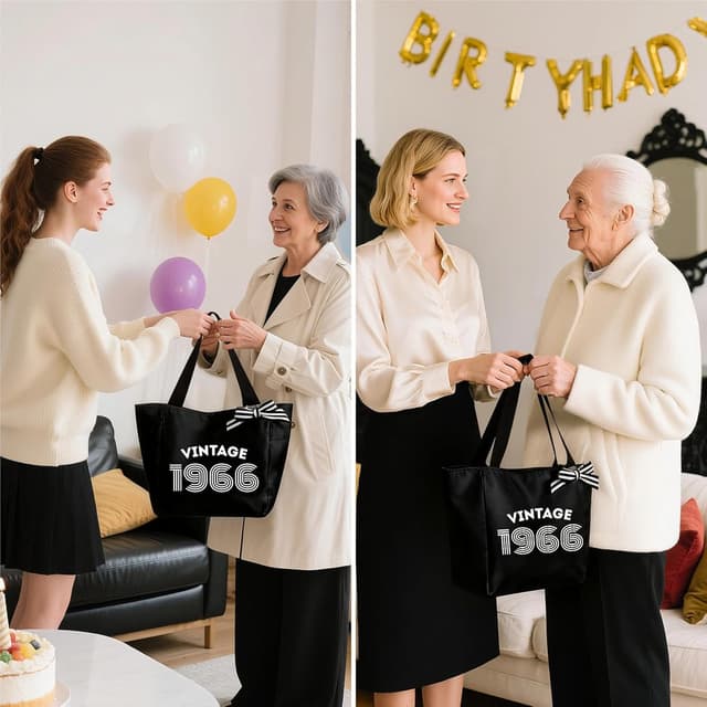 Detalle 2 de Personalisierte Shopper Bag 40. Geburtstag 15 l