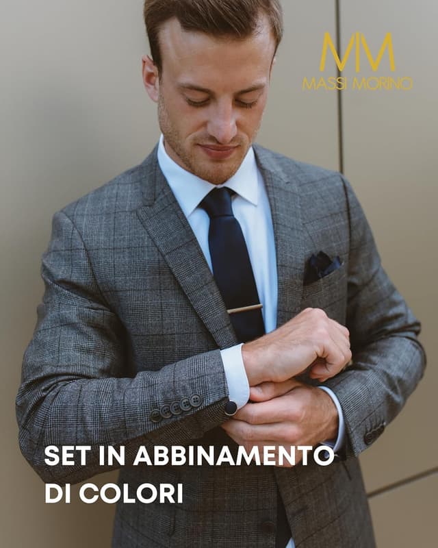 Detalle de Massi Morino Cravatta 147 cm per uomo 👔